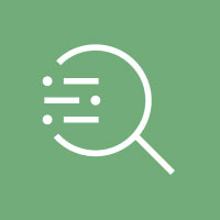 green magnify glass icon